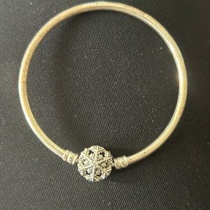 Silver pandora bangle